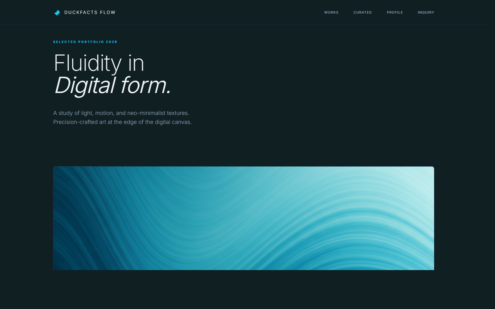 Silent Form website concept