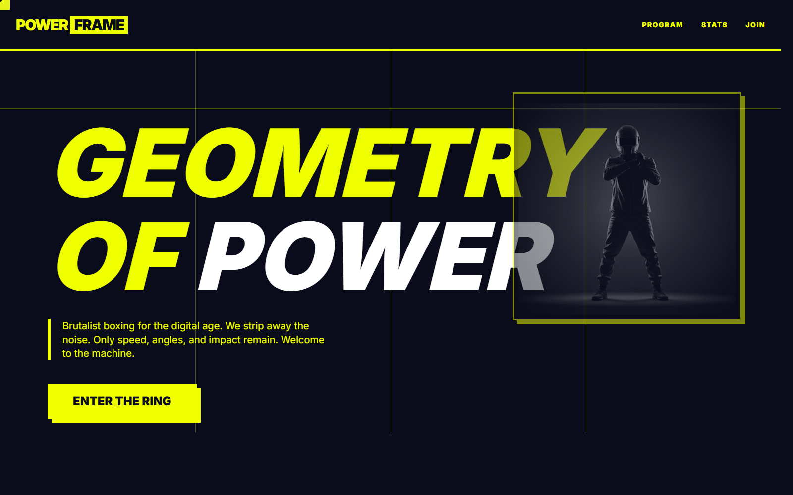 Power Frame website concept