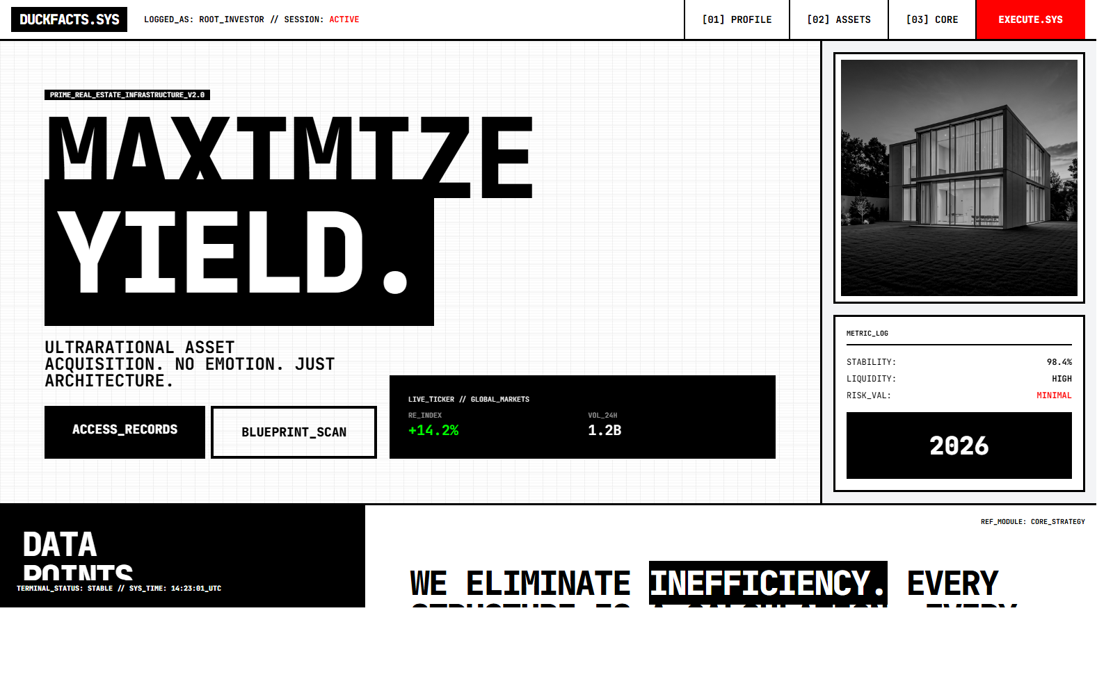 Yield Grid website concept