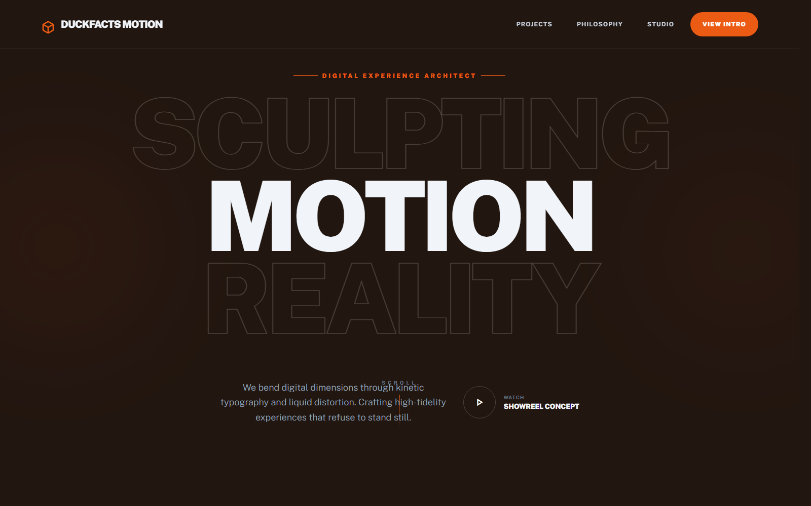 Kinetic Mode website concept
