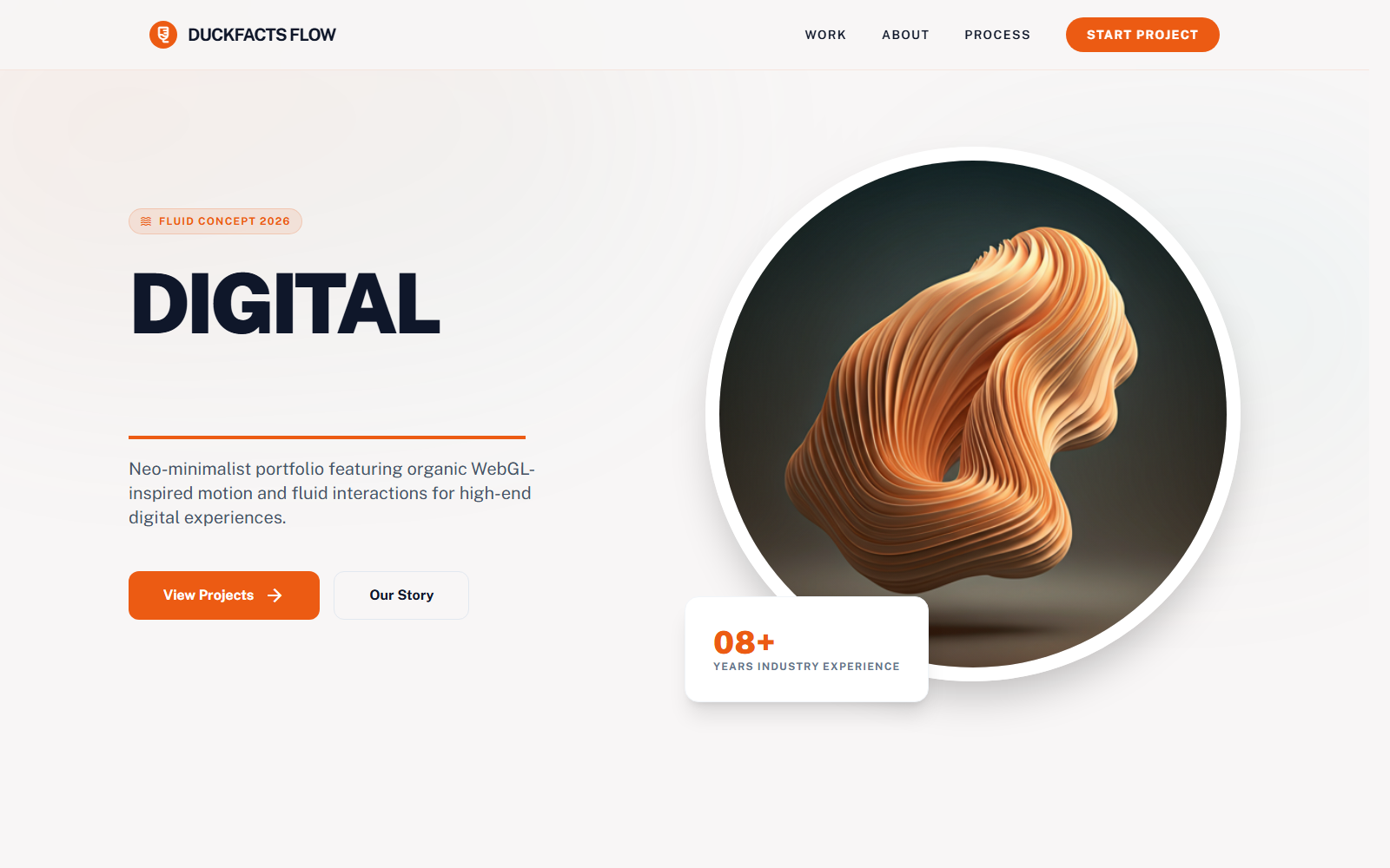 Fluid Identity website concept